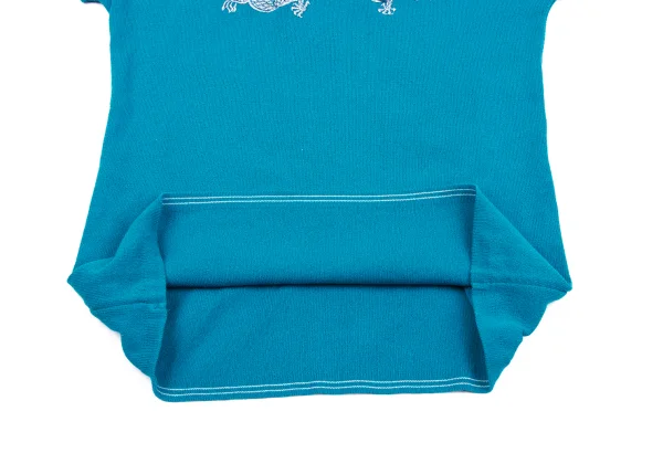 VIVIENNETAM Dragon Embroidery Hooded Short Sleeve Knit K-162909_014
