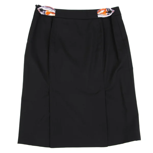 Paul Smith BLACK LABEL Waist Belt Wool Stretch Skirt K-162911_006