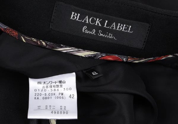 Paul Smith BLACK LABEL Waist Belt Wool Stretch Skirt K-162911_010
