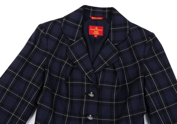 Vivienne Westwood Red Label Wool Check Tuck Design Jacket K-162912_003