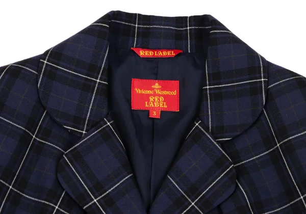 Vivienne Westwood Red Label Wool Check Tuck Design Jacket K-162912_004