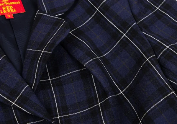 Vivienne Westwood Red Label Wool Check Tuck Design Jacket K-162912_005