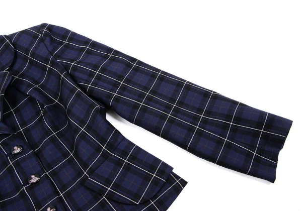 Vivienne Westwood Red Label Wool Check Tuck Design Jacket K-162912_006
