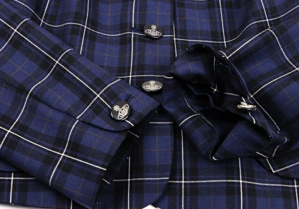 Vivienne Westwood Red Label Wool Check Tuck Design Jacket K-162912_007