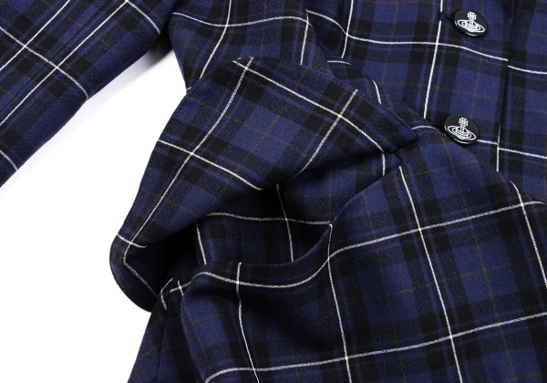 Vivienne Westwood Red Label Wool Check Tuck Design Jacket K-162912_010
