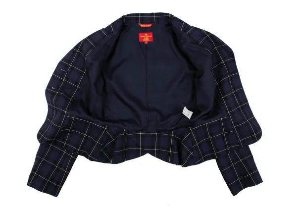 Vivienne Westwood Red Label Wool Check Tuck Design Jacket K-162912_011