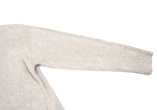 COMME des GARCONS HOMME  Linen Cotton Hem Switching Knit Sweater K-162917_004