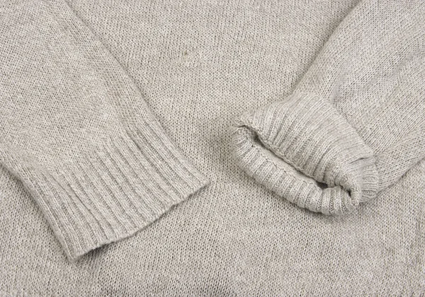 COMME des GARCONS HOMME  Linen Cotton Hem Switching Knit Sweater K-162917_005