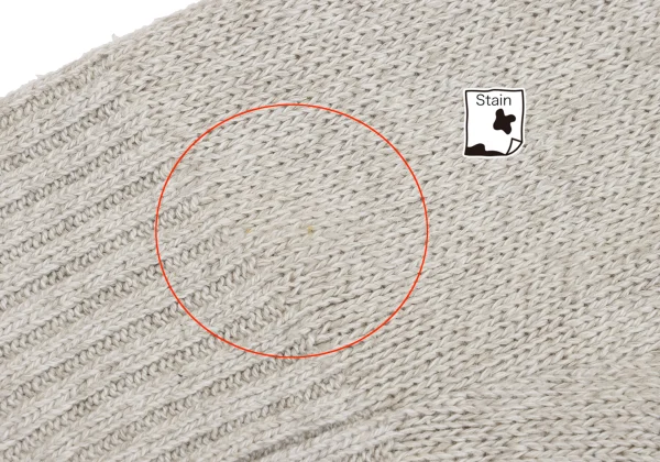 COMME des GARCONS HOMME  Linen Cotton Hem Switching Knit Sweater K-162917_010