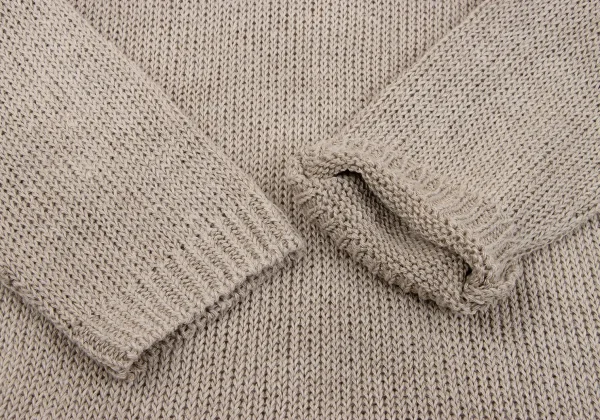 COMME des GARCONS HOMME PLUS Linen Low Gauge High Neck Knit Sweater K-162918_005