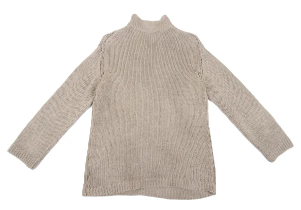 COMME des GARCONS HOMME PLUS Linen Low Gauge High Neck Knit Sweater K-162918_008