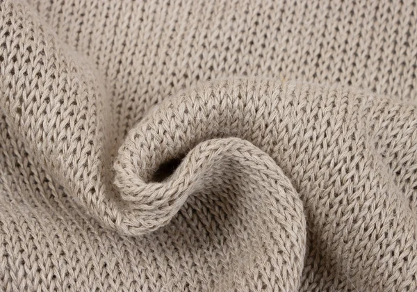 COMME des GARCONS HOMME PLUS Linen Low Gauge High Neck Knit Sweater K-162918_010