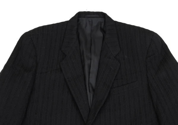 COMME des GARCONS HOMME PLUS Wool Striped Jacket K-162919_002