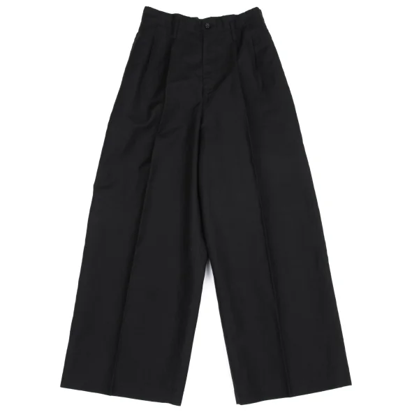 tricot COMME des GARCONS Wool Linen Two Tuck Pants Black M K-162922_001