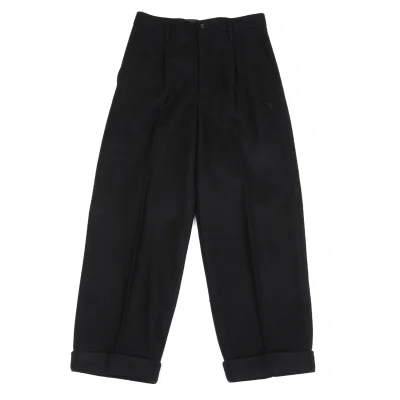 tricot COMME des GARCONS Felt Wool Tuck Pants