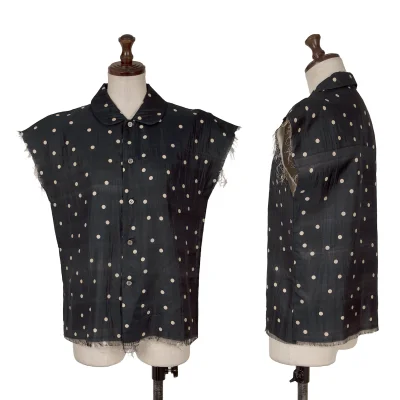 robe de chambre COMME des GARCONS Double Face Sheeting Dot Blouse