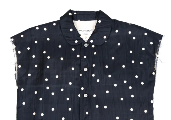 robe de chambre COMME des GARCONS Double Face Sheeting Dot Blouse K-162924_003