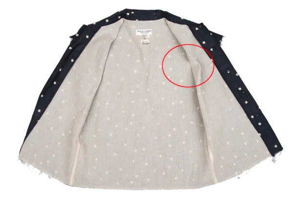robe de chambre COMME des GARCONS Double Face Sheeting Dot Blouse K-162924_008