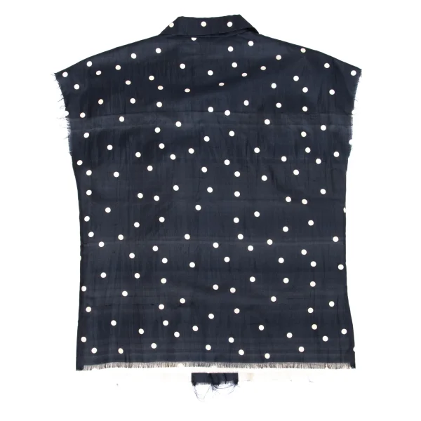 robe de chambre COMME des GARCONS Double Face Sheeting Dot Blouse K-162924_010