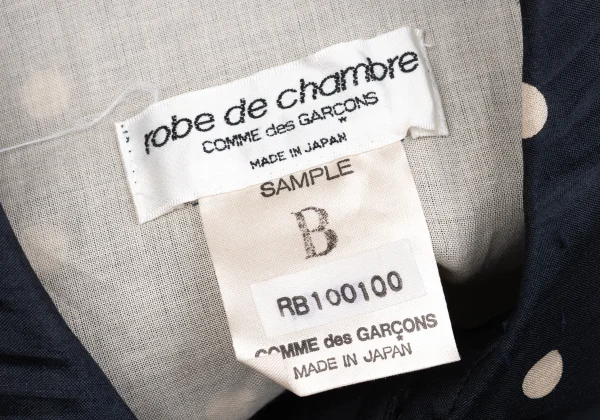 robe de chambre COMME des GARCONS Double Face Sheeting Dot Blouse K-162924_013