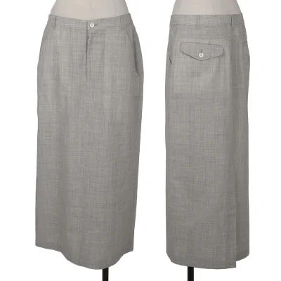 robe de chambre COMME des GARCONS Wool Nylon Back Slit Skirt