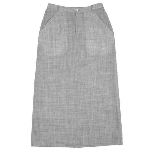 robe de chambre COMME des GARCONS Wool Nylon Back Slit Skirt K-162925_002