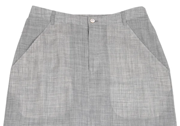robe de chambre COMME des GARCONS Wool Nylon Back Slit Skirt K-162925_003