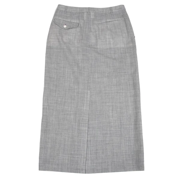 robe de chambre COMME des GARCONS Wool Nylon Back Slit Skirt K-162925_008