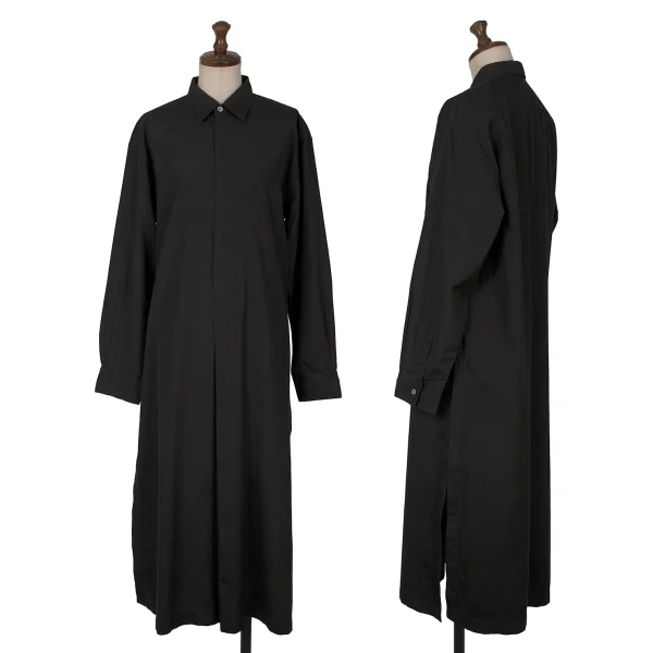 robe de chambre COMME des GARCONS Cotton Pullover Shirt Dress Black S-M K-162926_001