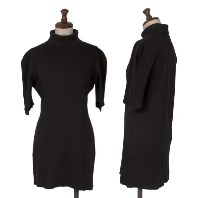 Yohji Yamamoto FEMME Cotton Rib Switching High Neck Top