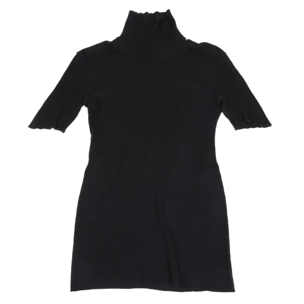 Yohji Yamamoto FEMME Cotton Rib Switching High Neck Top K-162927_002