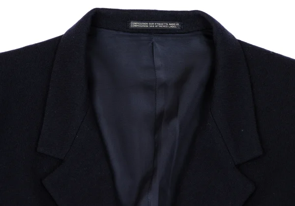Yohji Yamamoto POUR HOMME Wool Double Edged Pocket Jacket K-162930_003