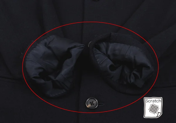 Yohji Yamamoto POUR HOMME Wool Double Edged Pocket Jacket K-162930_007