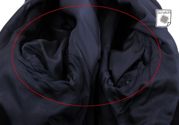 Yohji Yamamoto POUR HOMME Wool Double Edged Pocket Jacket K-162930_011