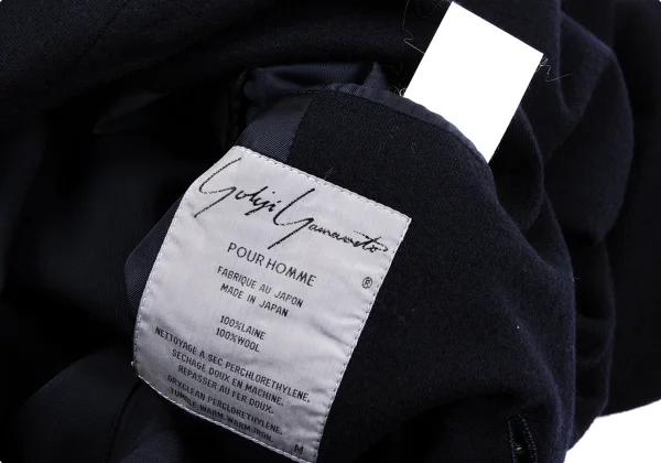 Yohji Yamamoto POUR HOMME Wool Double Edged Pocket Jacket K-162930_015