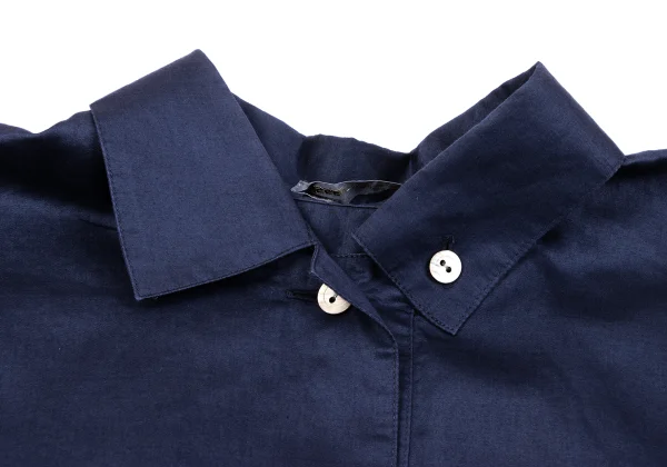 ISSEY MIYAKE Cotton Linen Short Sleeve Pullover Blouse K-162934_005