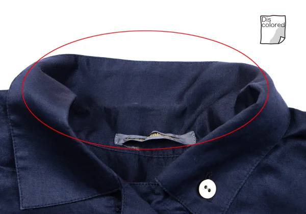 ISSEY MIYAKE Cotton Linen Short Sleeve Pullover Blouse K-162934_006