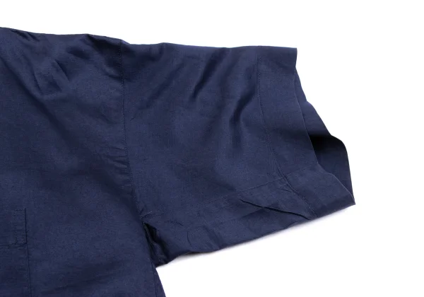 ISSEY MIYAKE Cotton Linen Short Sleeve Pullover Blouse K-162934_008