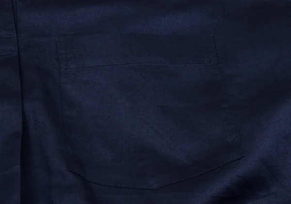 ISSEY MIYAKE Cotton Linen Short Sleeve Pullover Blouse K-162934_010