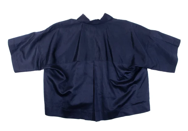 ISSEY MIYAKE Cotton Linen Short Sleeve Pullover Blouse K-162934_012