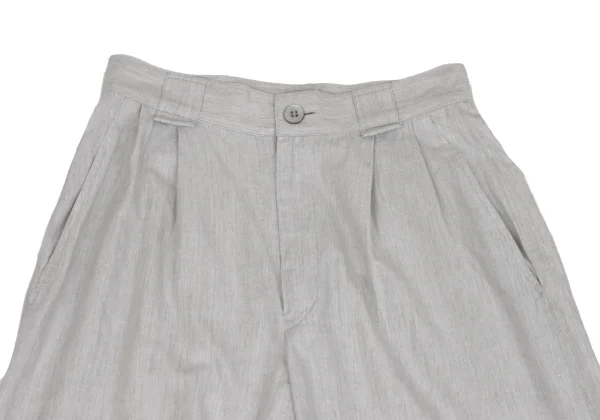 ISSEY MIYAKE Cotton Two Tuck Wide Pants K-162936_002