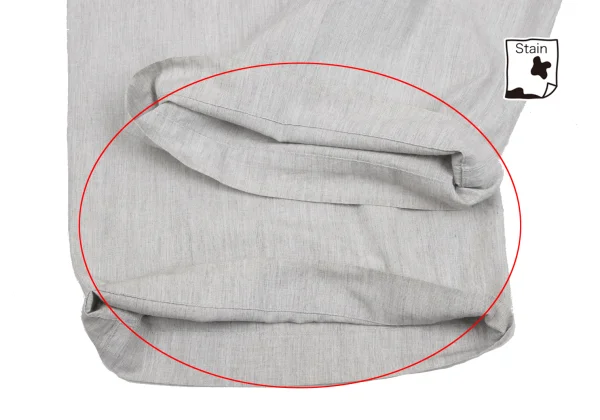 ISSEY MIYAKE Cotton Two Tuck Wide Pants K-162936_010