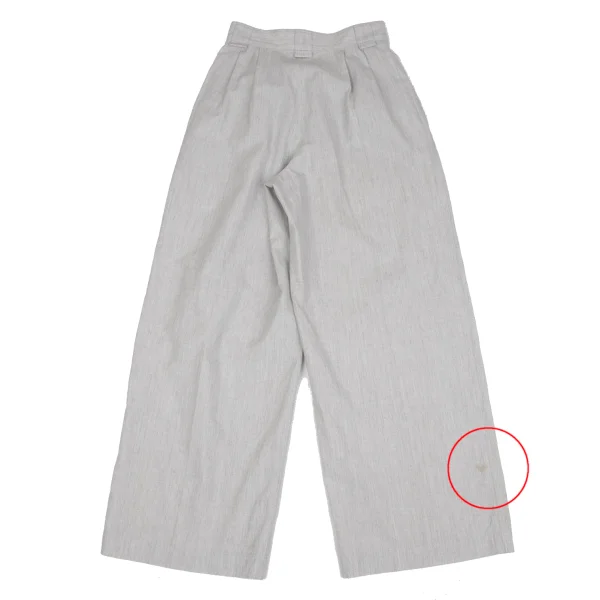 ISSEY MIYAKE Cotton Two Tuck Wide Pants K-162936_011