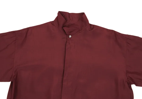 JURGEN LEHL Silk Stand Collar Short Blouse K-162939_003