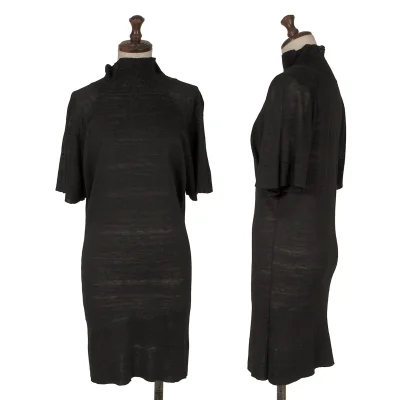 JURGEN LEHL Silk Raglan Sleeve High Neck Knit Tunic