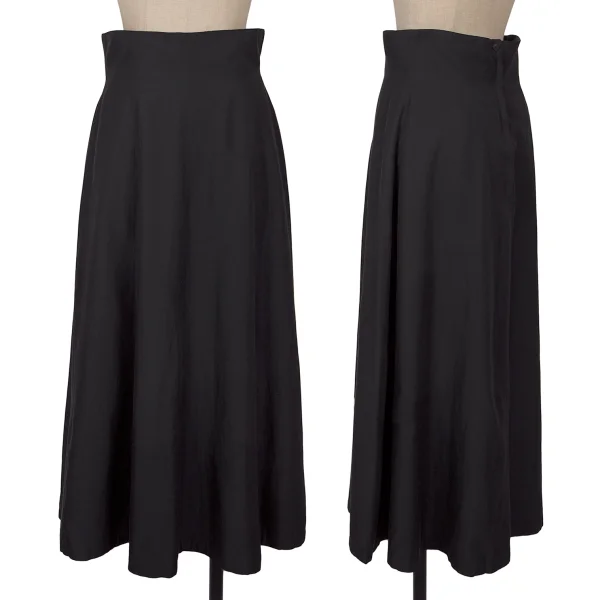 JURGEN LEHL Cotton Silk Long Skirt Black L K-162942_001