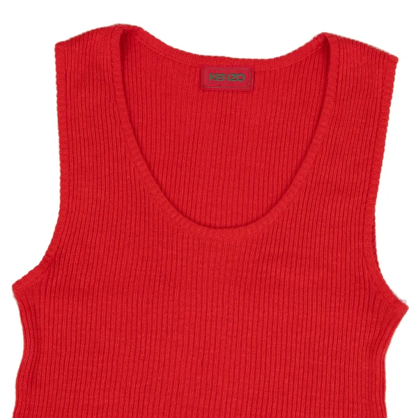 KENZO Linen Silk Rib Knit Tank Top K-162943_003