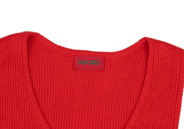KENZO Linen Silk Rib Knit Tank Top K-162943_004