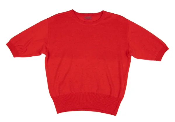 KENZO Cotton Silk Short Sleeves Knit Sweater K-162944_002