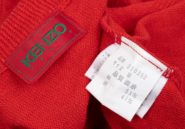 KENZO Cotton Silk Short Sleeves Knit Sweater K-162944_013